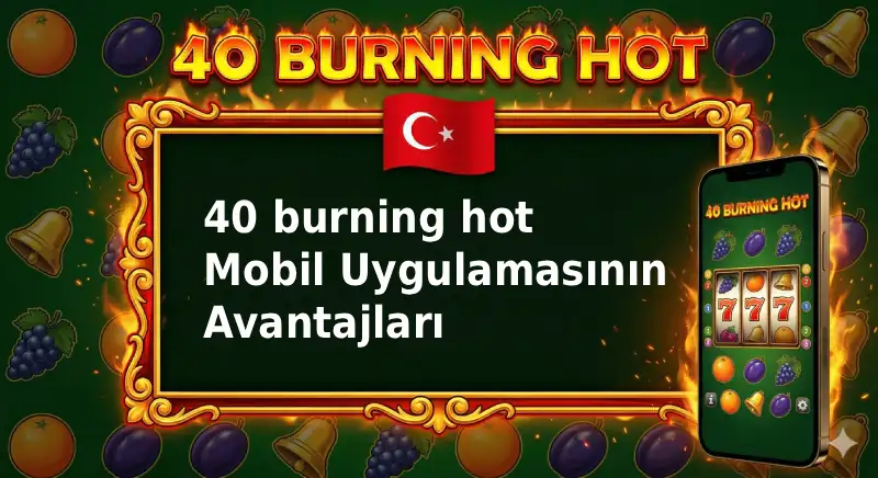 40 burning hot Mobil Uygulamasının Avantajları