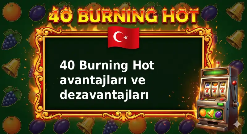 40 Burning Hot oyununun avantajları ve dezavantajları
